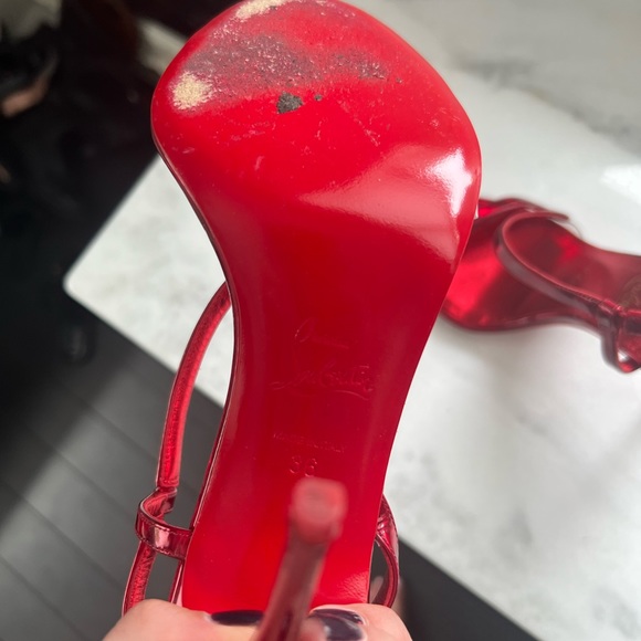 Christian Louboutin Red Sandals size: 36 - Picture 3 of 4